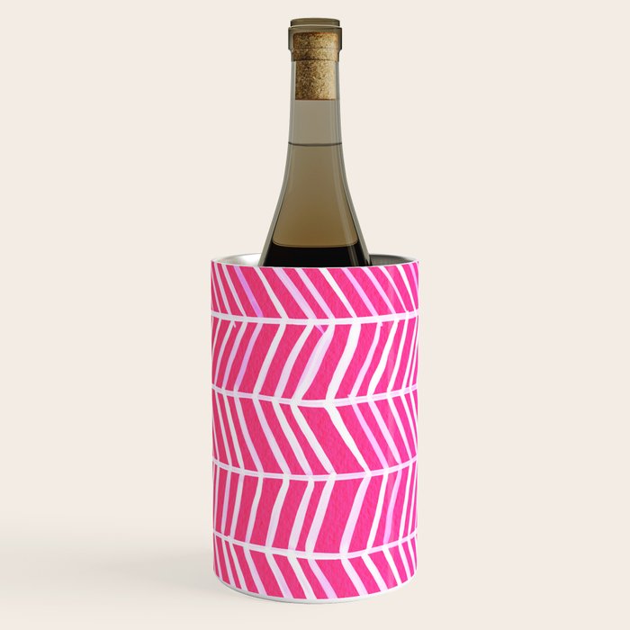Herringbone - Pink OmbrÃ© Wine Chiller Gallery Image 1