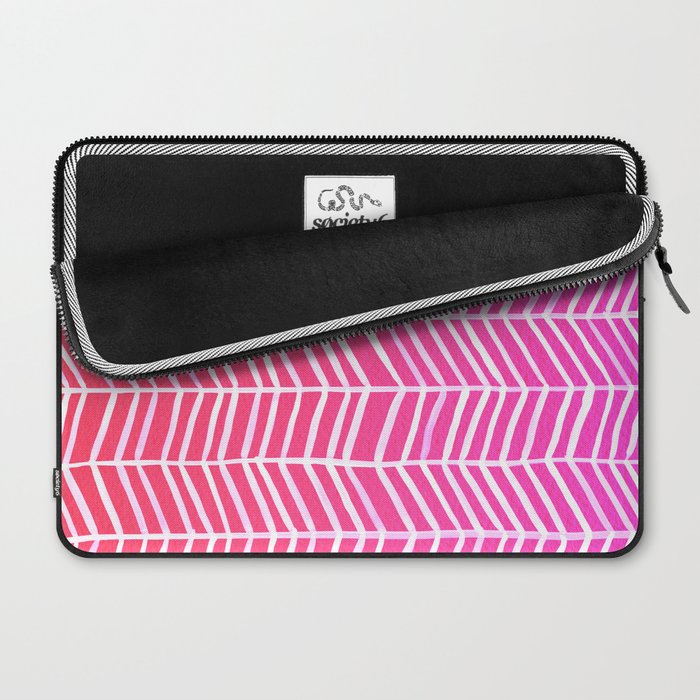 Herringbone - Pink OmbrÃ© Laptop Sleeve Gallery Image 2