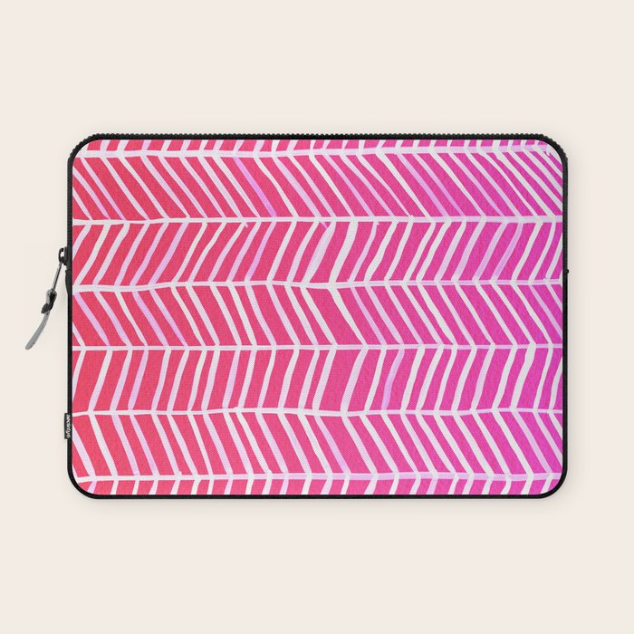 Herringbone - Pink OmbrÃ© Laptop Sleeve Gallery Image 1