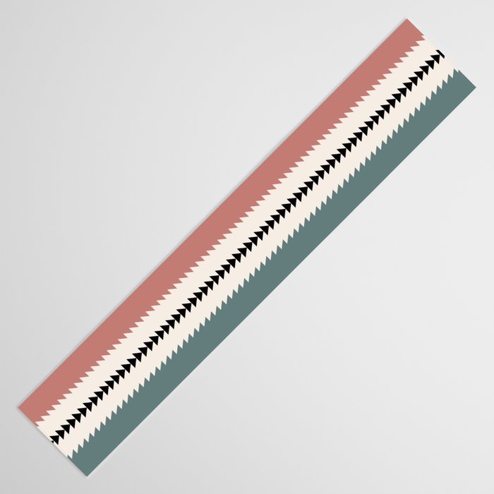 Western Stripes X Pink Green Table Runner Gallery Image 3
