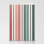 Western Stripes X Pink Green Stationery Card Gallery Image 2