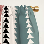 Western Stripes X Pink Green Window Curtain Gallery Image 2