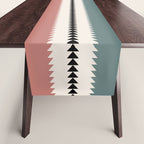 Western Stripes X Pink Green Table Runner Gallery Image 1