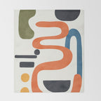 Abstract Colorful Setting 4 Throw Blanket Gallery Image 2