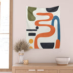 Abstract Colorful Setting 4 Wall Tapestry Gallery Image 2