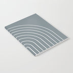 Minimal Arch XLVII Neutral Grey Blue Modern Geometric Lines Notebook Gallery Image 2