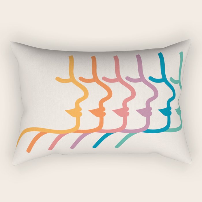 Boca Silhouettes Rectangular Pillow Gallery Image 2