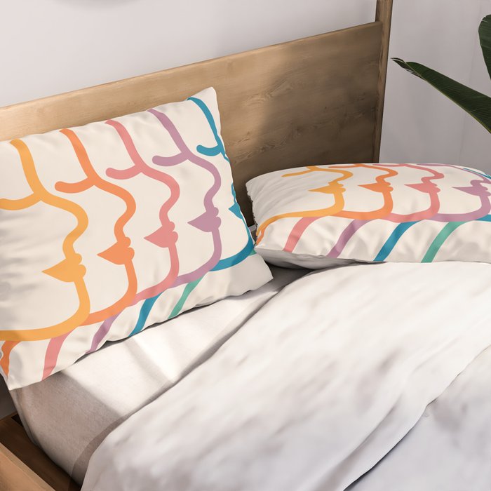 Boca Silhouettes Pillow Sham Gallery Image 2