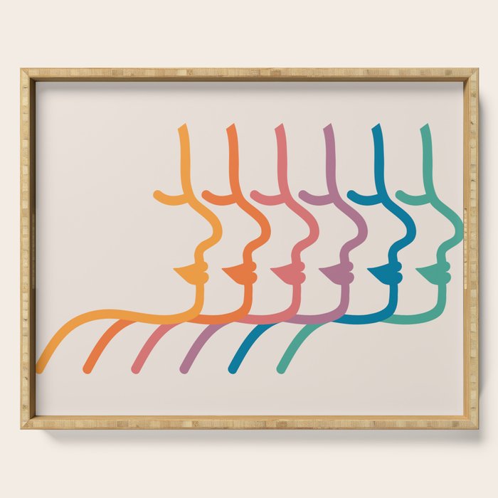 Boca Silhouettes Serving Tray Gallery Image 1