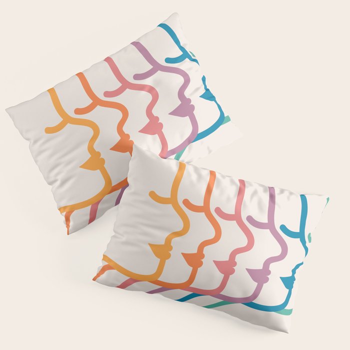 Boca Silhouettes Pillow Sham Gallery Image 1