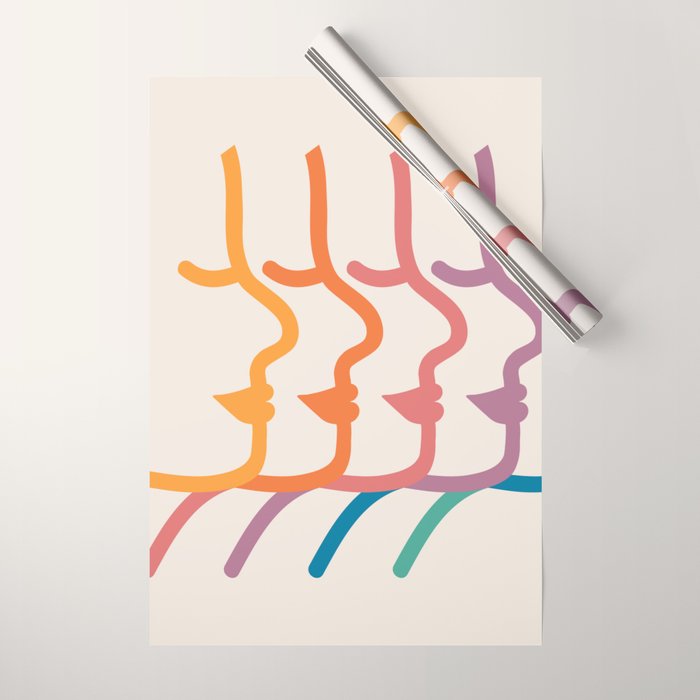 Boca Silhouettes Wrapping Paper Gallery Image 1