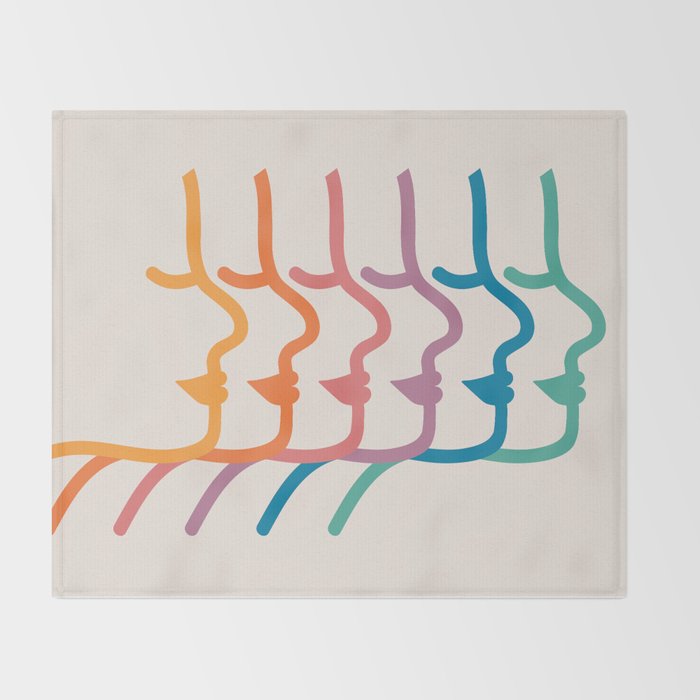 Boca Silhouettes Throw Blanket Gallery Image 2