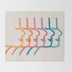 Boca Silhouettes Throw Blanket Gallery Image 2