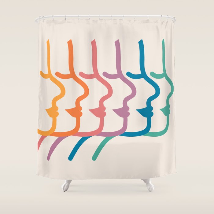 Boca Silhouettes Shower Curtain Gallery Image 1