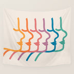 Boca Silhouettes Wall Tapestry Gallery Image 4