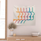 Boca Silhouettes Wall Tapestry Gallery Image 2