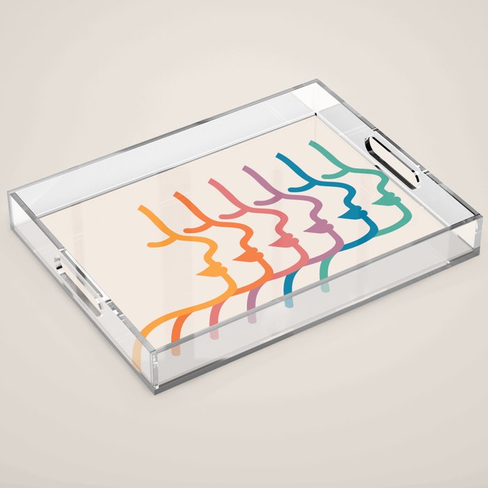 Boca Silhouettes Acrylic Tray Gallery Image 1