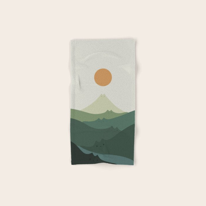 Cat Landscape 87B (Meowvelous Nature) Bath Towel Gallery Image 1