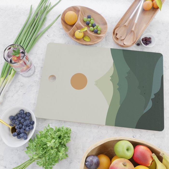 Cat Landscape 87B (Meowvelous Nature) Cutting Board Gallery Image 2