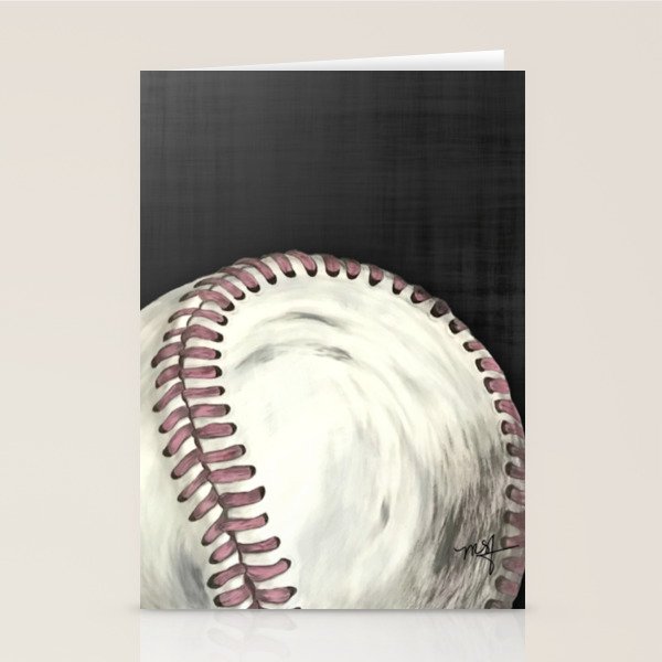 Vintage Baseball Art Stationery Card Gallery Image 2