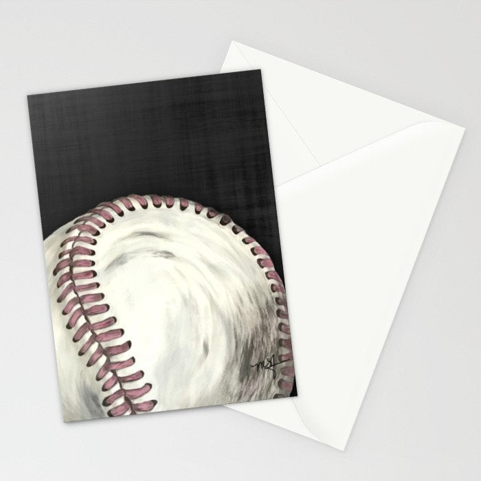 Vintage Baseball Art Stationery Card Gallery Image 2