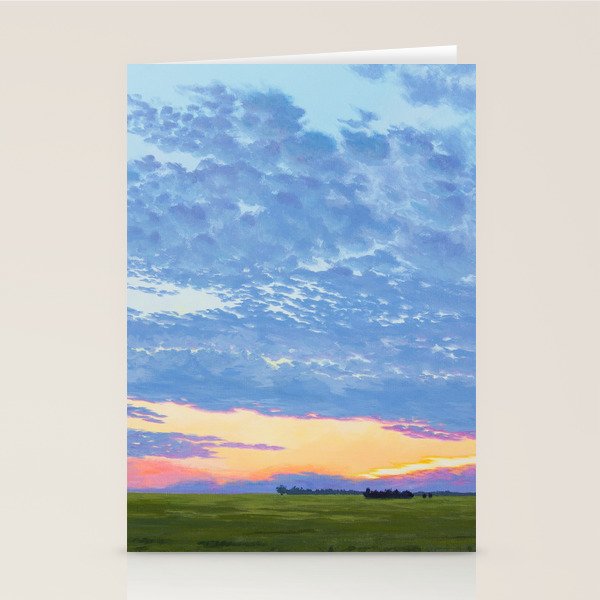 Prairie Summer Sunset Stationery Card Gallery Image 2