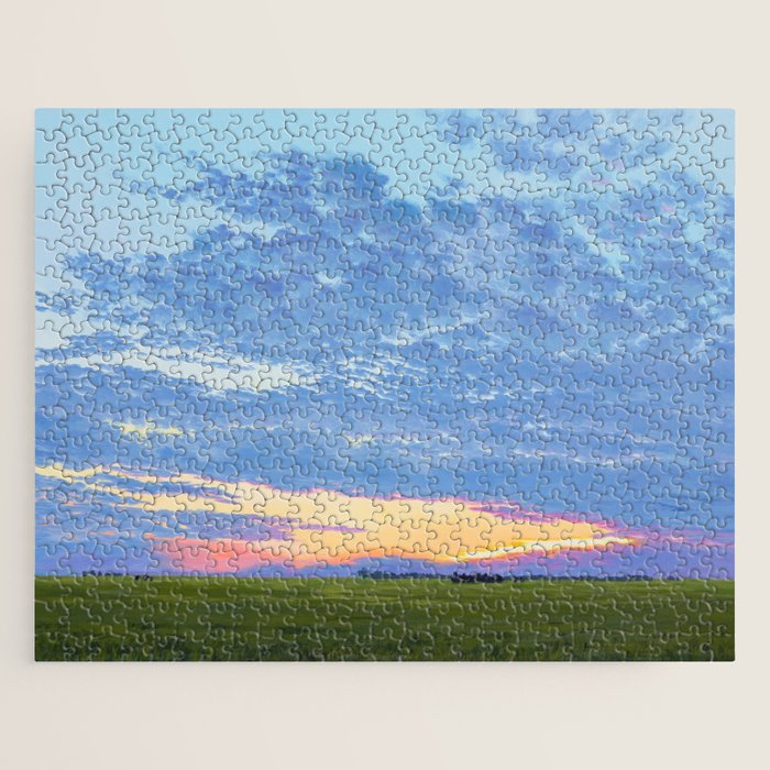 Prairie Summer Sunset Jigsaw Puzzle Gallery Image 1