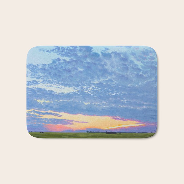 Prairie Summer Sunset Bath Mat Gallery Image 1