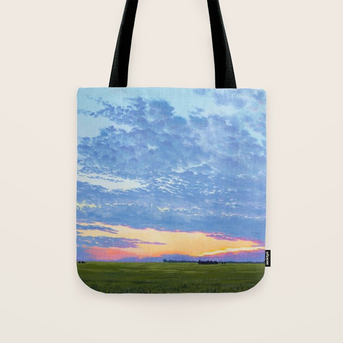 Prairie Summer Sunset Tote Bag Gallery Image 1