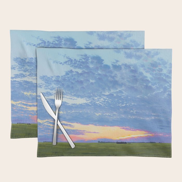 Prairie Summer Sunset Placemat Gallery Image 1