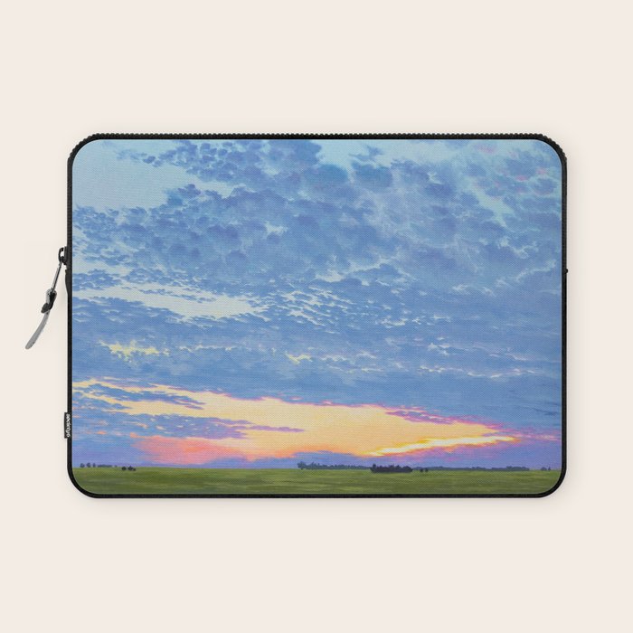 Prairie Summer Sunset Laptop Sleeve Gallery Image 1