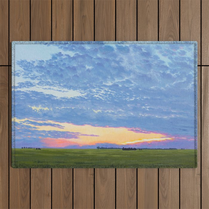 Prairie Summer Sunset Outdoor Rug Gallery Image 1
