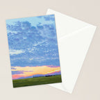 Prairie Summer Sunset Stationery Card Gallery Image 2