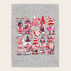 I gnome you more // grey background red and pink Valentine's Day gnomes and motifs Poster Gallery Image 4