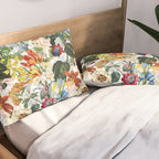Vintage & Shabby Chic - Tropical Botanical Flower Garden  Pillow Sham Gallery Image 2