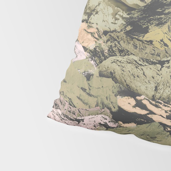 Abstract colorful dark mountains C Pillow Sham Gallery Image 4