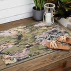 Abstract colorful dark mountains C Outdoor Rug Gallery Image 2