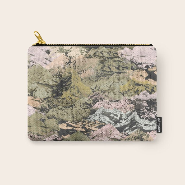 Abstract colorful dark mountains C Carry All Pouch
