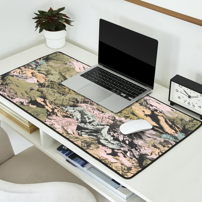 Abstract colorful dark mountains C Desk Mat Gallery Image 2