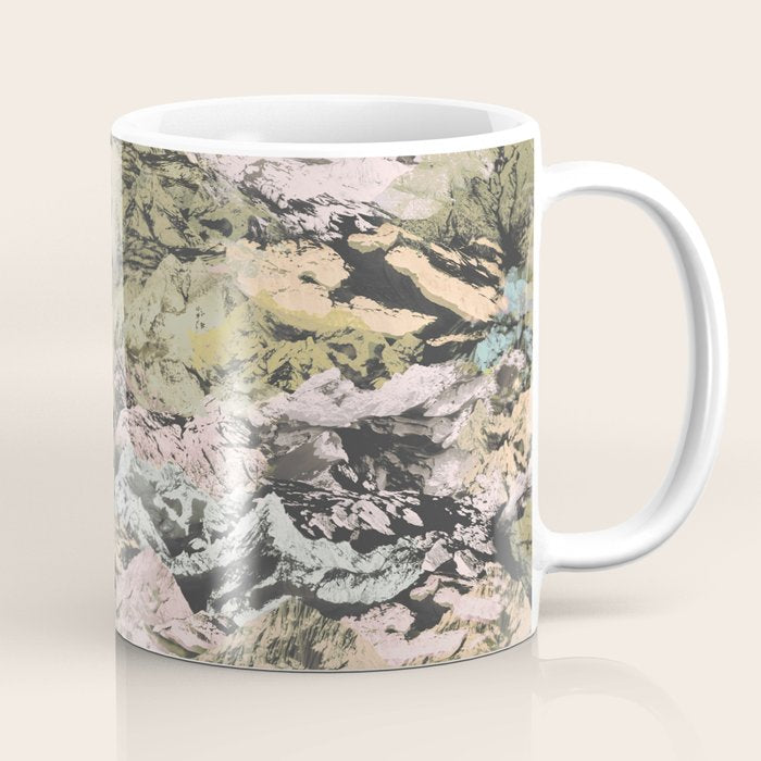 Abstract colorful dark mountains C Coffee Mug Gallery Image 1