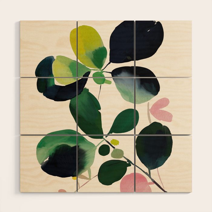 Botanic Form II Wood Wall Art Gallery Image 1