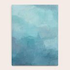 Diving in Deeper - Mint Aqua Turquoise Navy Blue Nautical Abstract Painting Modern Minimal Art Notebook Gallery Image 4