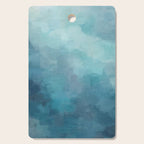 Diving in Deeper - Mint Aqua Turquoise Navy Blue Nautical Abstract Painting Modern Minimal Art Cutting Board Gallery Image 1