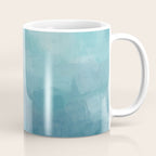 Diving in Deeper - Mint Aqua Turquoise Navy Blue Nautical Abstract Painting Modern Minimal Art Coffee Mug Gallery Image 1