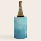 Diving in Deeper - Mint Aqua Turquoise Navy Blue Nautical Abstract Painting Modern Minimal Art Wine Chiller Gallery Image 3