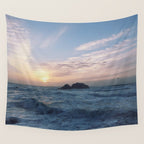 SUNSETS WITH HER Wall Tapestry Gallery Image 4