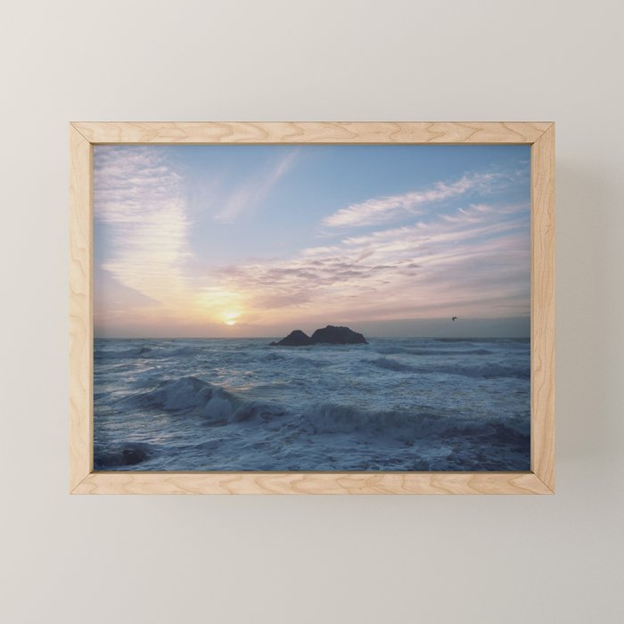 SUNSETS WITH HER Mini Art Print Gallery Image 1