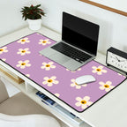 Retro Happy Daisy Flower in Purple Desk Mat Gallery Image 2