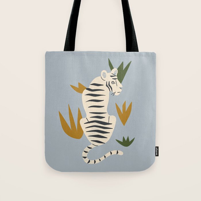 White Tiger Tote Bag Gallery Image 1