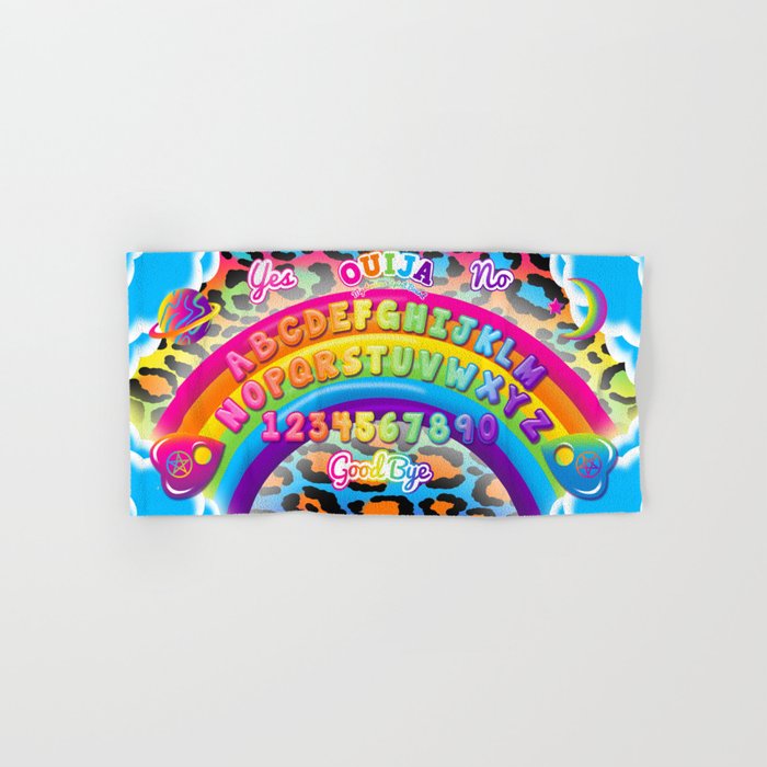 1997 Neon Rainbow Spirit Board Bath Towel Gallery Image 1